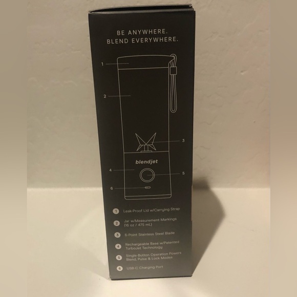 Blend Jet The original portable blender 16 oz with charging NEW in box. - Picture 5 of 5